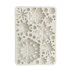 Molde de silicona Copos de nieve Dewdrops Stamperia A5