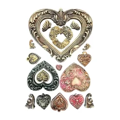 Molde de silicona Corazones Best Sellers Stamperia A5