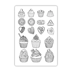 Molde de silicona Dulces Coffee & Chocolate Stamperia A5