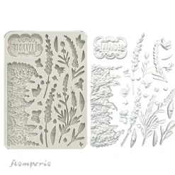 Molde de silicona Elementos Lavender Stamperia