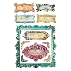 Molde de silicona Etiqueta Gótica Master of Magic Stamperia A5