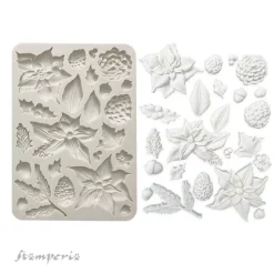 Molde de silicona Flor de Pascua The Nutcracker Stamperia