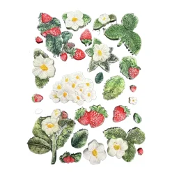 Molde de silicona Fresas Romantic Hidden Grove Stamperia A5