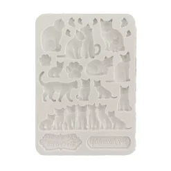 Molde de silicona Gatos Orchids and Cats Stamperia A5