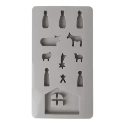 Molde de silicona Mini Belén de Navidad Rayher