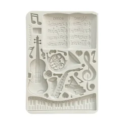 Molde de silicona Music Stamperia A5