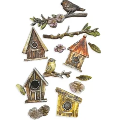 Molde de silicona Nidos y pájaros Dewdrops Stamperia A5