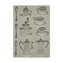 Molde de silicona Tazas Coffee & Chocolate Stamperia A5