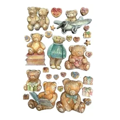 Molde de silicona Teddy Bears The Owl's House Stamperia 15x21cm