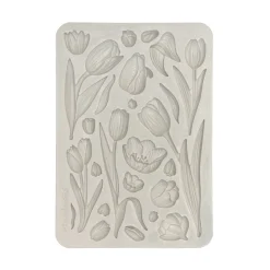 Molde de silicona Tulipanes Art of Travelling Stamperia A5