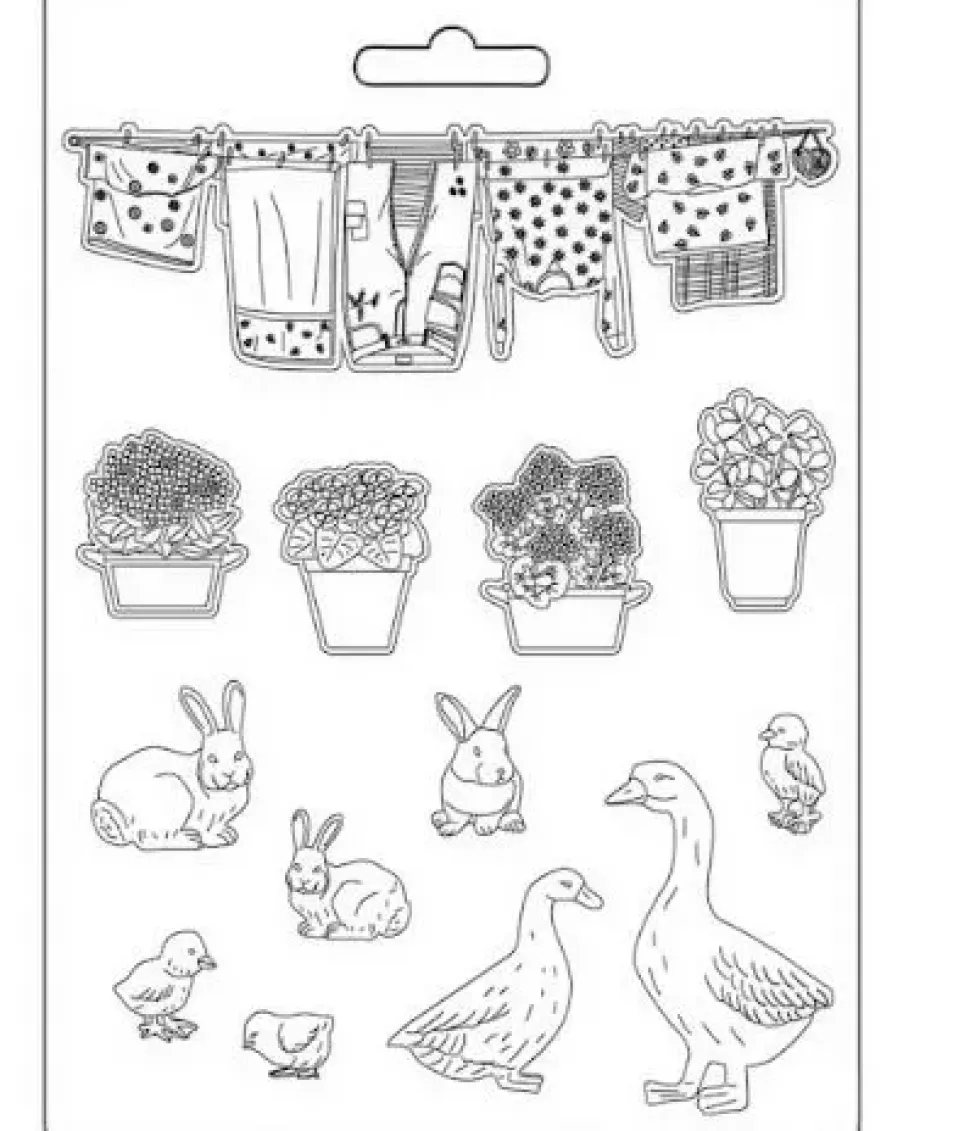 Molde Farm Sunflower Art Stamperia A5