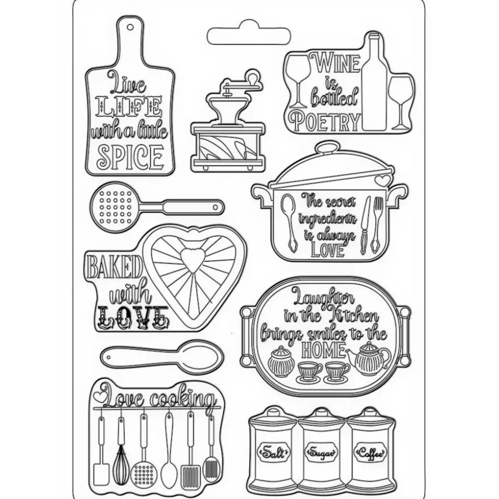 Molde Flexible Accessories Casa Granada Stamperia 21x29cm