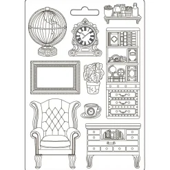 Molde flexible Aparador y Accesorios Alterego Stamperia 21x29cm