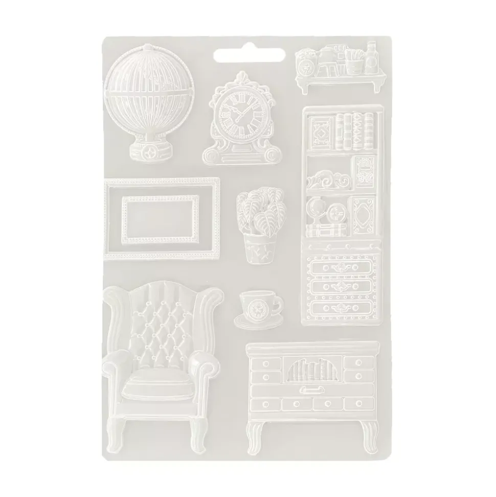 Molde flexible Aparador y Accesorios Alterego Stamperia 21x29cm