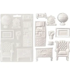 Molde flexible Aparador y Accesorios Alterego Stamperia 21x29cm