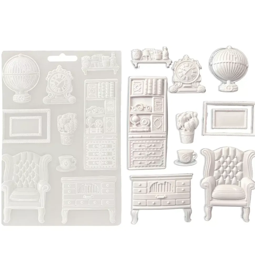 Molde flexible Aparador y Accesorios Alterego Stamperia 21x29cm