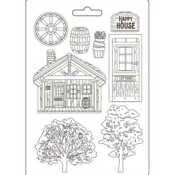 Molde flexible Cabaña Alterego Stamperia A5