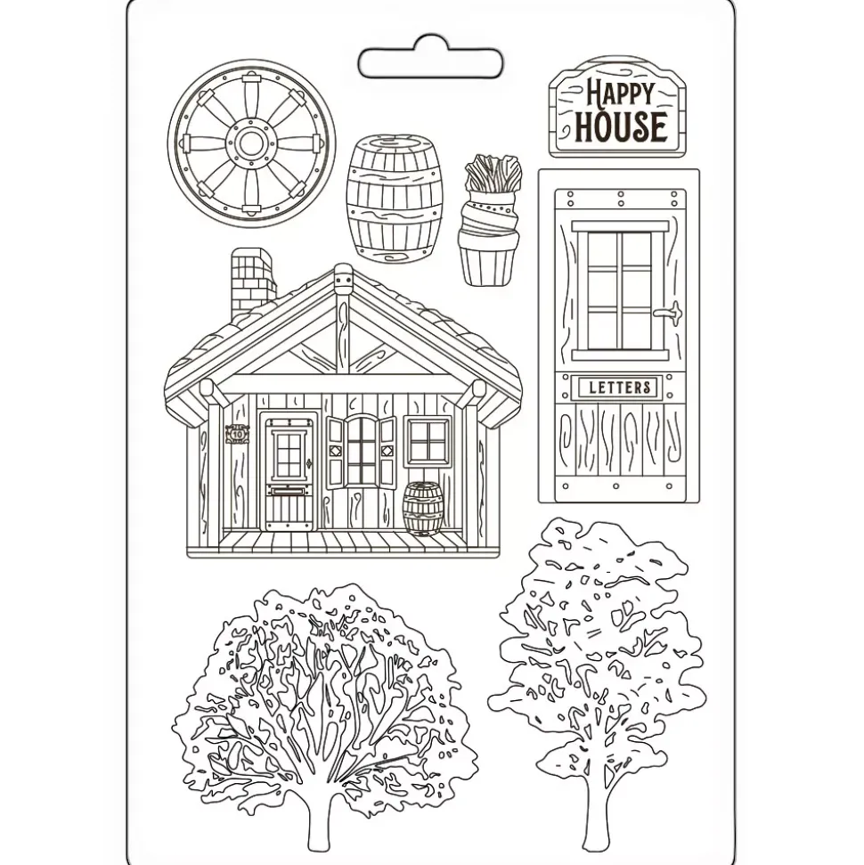 Molde flexible Cabaña Alterego Stamperia A5