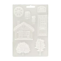 Molde flexible Cabaña Alterego Stamperia A5