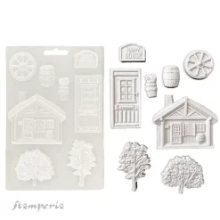 Molde flexible Cabaña Alterego Stamperia A5