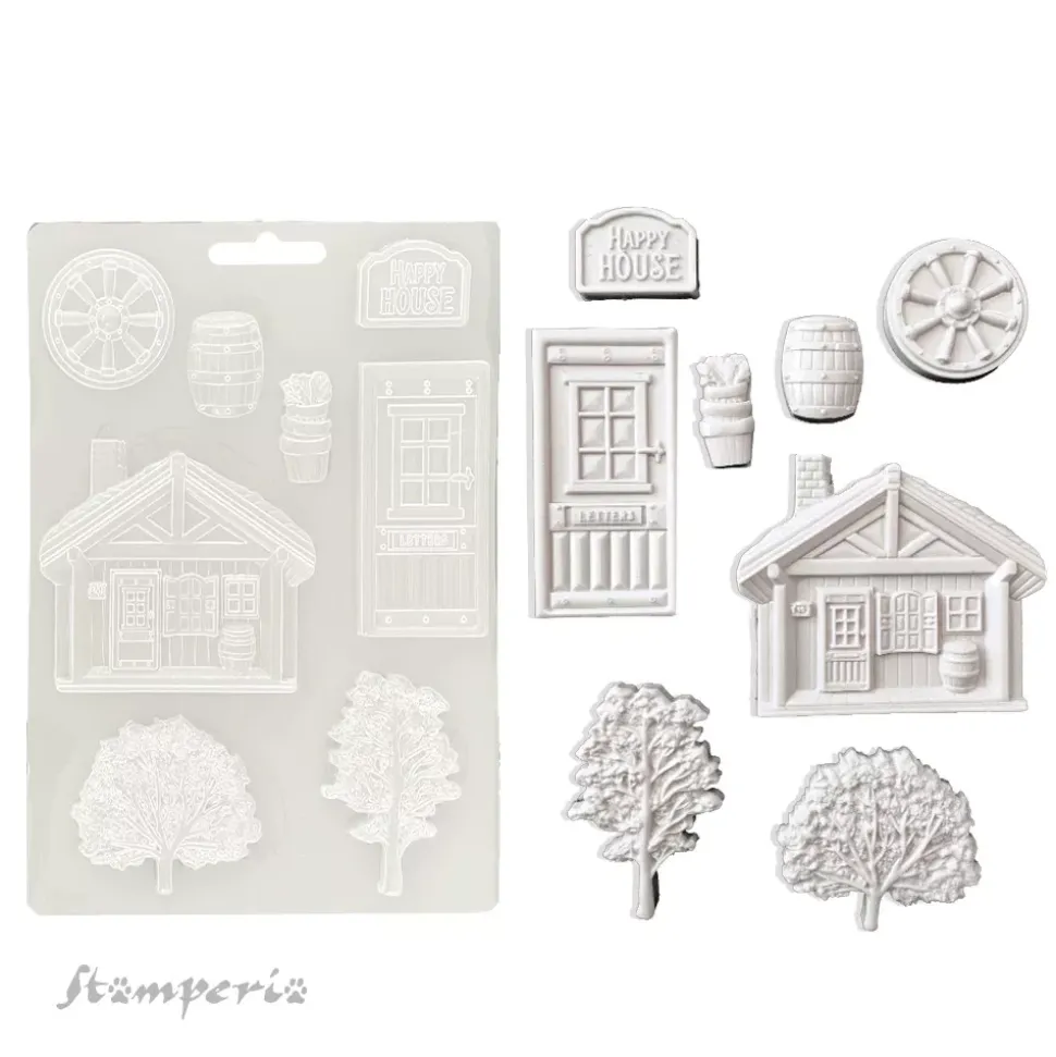 Molde flexible Cabaña Alterego Stamperia A5