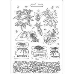 Molde flexible Café Coffee & Chocolate Stamperia A5