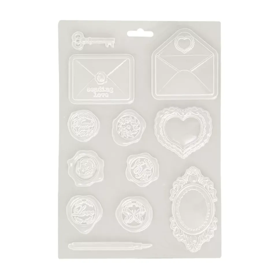Molde flexible Carta Shabby Rose Stamperia