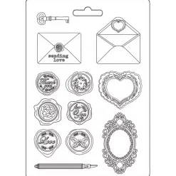 Molde flexible Carta Shabby Rose Stamperia