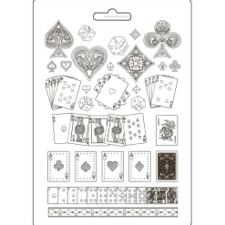 Molde flexible Cartas Master of Magic Stamperia 21x29cm