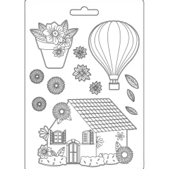 Molde Flexible Casa Welcome Home Create Happiness Stamperia 14,8x21cm