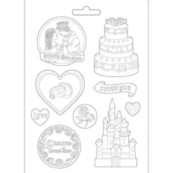 Molde Flexible Castle and Cake Sleeping Beauty Stamperia 21x29cm