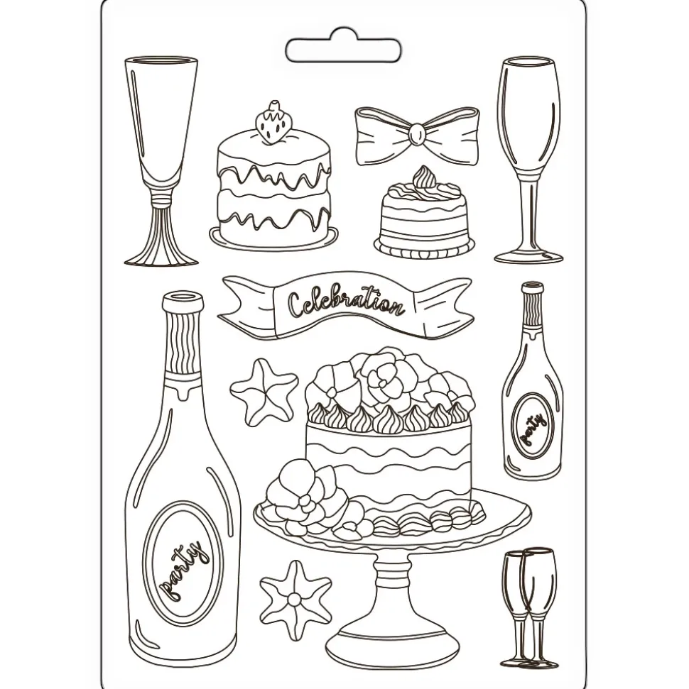 Molde flexible Copas Masquerade Stamperia A5