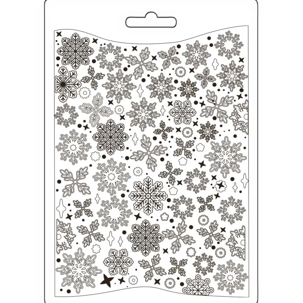 Molde flexible Copos de nieve Dewdrops Stamperia A5