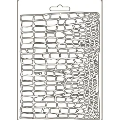 Molde Flexible Crocodile Pattern Savana Stamperia 14x21cm