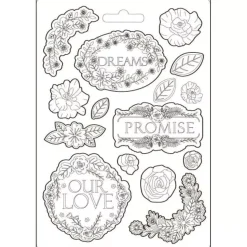 Molde Flexible Dreams Romantic Garden of Promises Stamperia 14x21cm