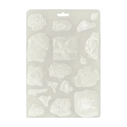 Molde flexible Fósiles Silent Sea Stamperia 14x21cm