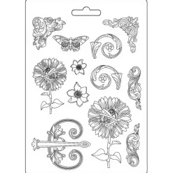 Molde flexible Girasol Mecánico Sir Vagabond in Fantasy World Stamperia 21x29cm