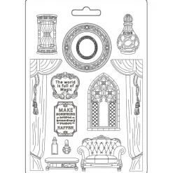 Molde flexible Habitación Master of Magic Stamperia 21x29cm