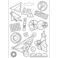 Molde Flexible Kandinsky Rhythm Bauhaus Stamperia 14x21cm