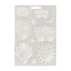 Molde flexible Máscaras Masquerade Stamperia 21x29cm
