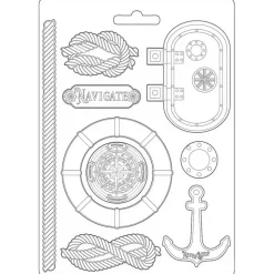 Molde Flexible Navigate Lady Vagabond Lifestyle Stamperia 21x29cm