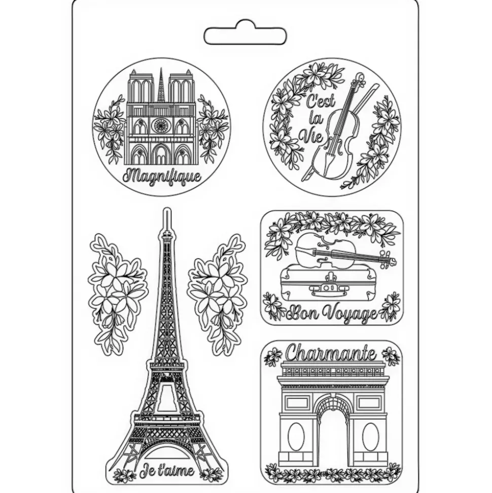 Molde flexible Oh là là! Stamperia 21x29cm