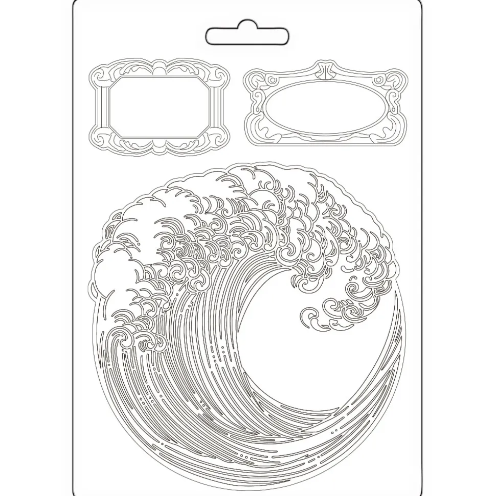 Molde flexible Ola Silent Sea Stamperia 14x21cm