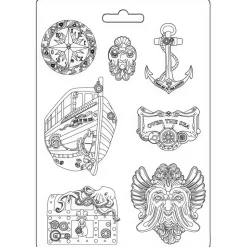 Molde Flexible Over the Sea Songs Of The Sea Stamperia 21x29cm