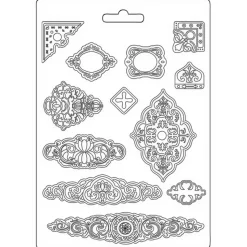 Molde flexible Placas Antiguas Vintage Library Stamperia 21x29cm