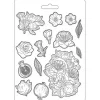 Molde Flexible Pomegranade & Flowers Casa Granada Stamperia 21x29cm
