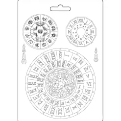 Molde Flexible Relojes Venice City Of Art Stamperia 15x21cm