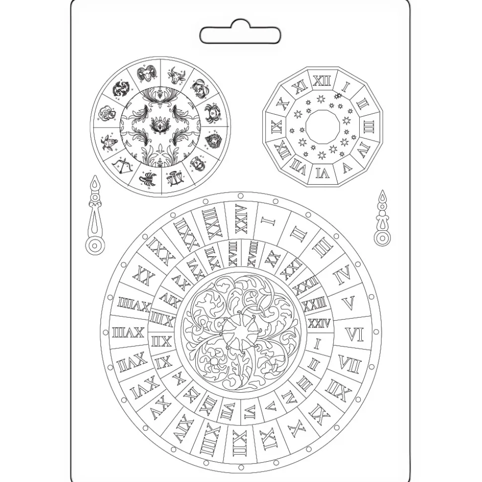 Molde Flexible Relojes Venice City Of Art Stamperia 15x21cm