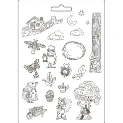 Molde flexible Romantic Hidden Grove Stamperia 21x29cm