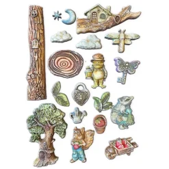 Molde flexible Romantic Hidden Grove Stamperia 21x29cm